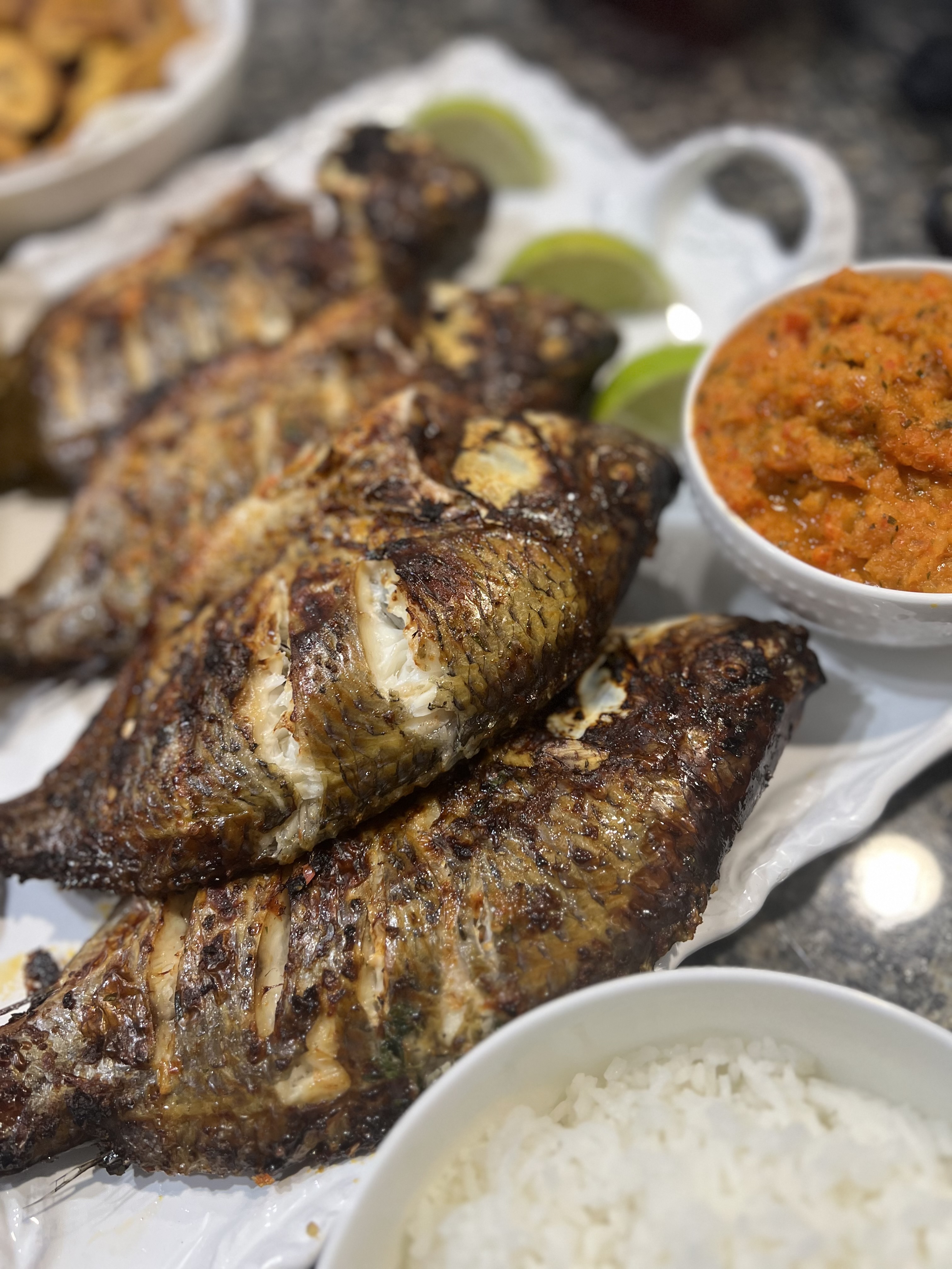 Sizzling Air-Fried Tilapia